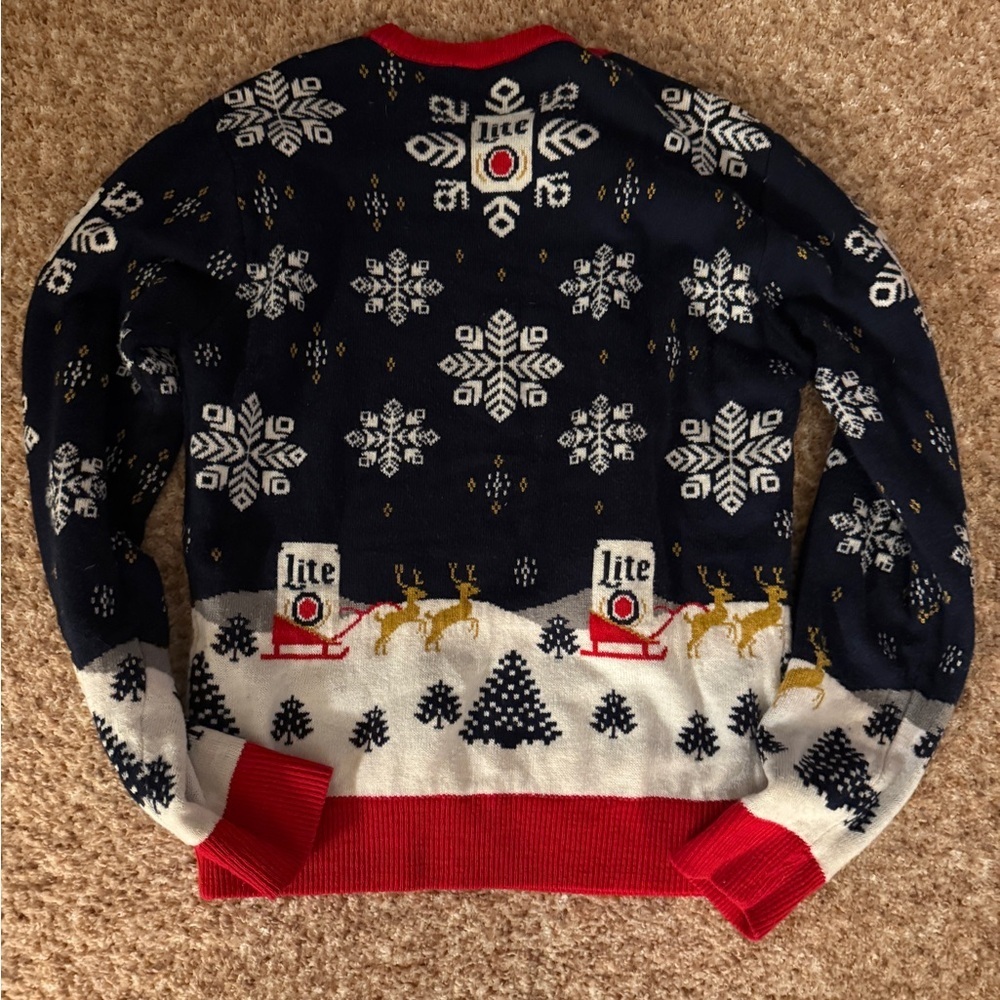 Adult small Miller light ugly sweater size small - Picture 3 of 3